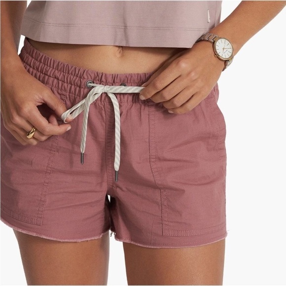 Vuori Womens Vintage Ripstop Shorts Size Small Drawstring Waist Travel Cruise - Picture 1 of 8